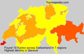 Surname Kantor in Switzerland Surname Kantor in Switzerland