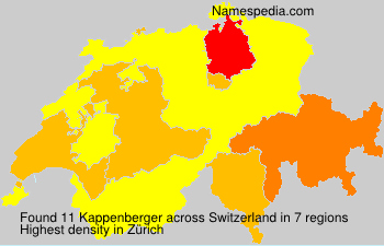 Surname Kappenberger in Switzerland Surname Kappenberger in Switzerland