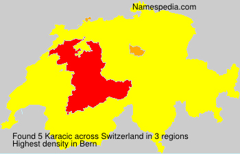 Surname Karacic in Switzerland
