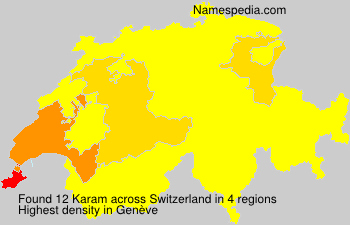 Surname Karam in Switzerland Surname Karam in Switzerland
