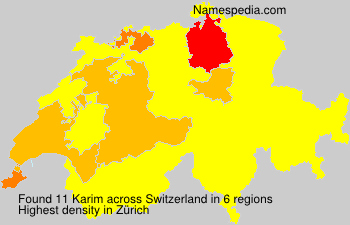Surname Karim in Switzerland