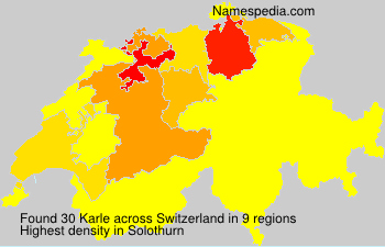 Surname Karle in Switzerland