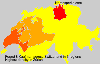Surname Kaufman in Switzerland