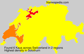 Surname Kaus in Switzerland Surname Kaus in Switzerland