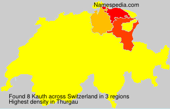 Surname Kauth in Switzerland Surname Kauth in Switzerland