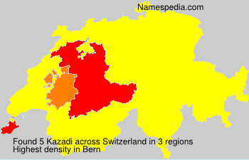 Surname Kazadi in Switzerland