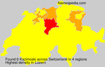 Surname Kazimoski in Switzerland Surname Kazimoski in Switzerland