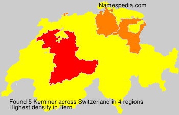 Surname Kemmer in Switzerland Surname Kemmer in Switzerland