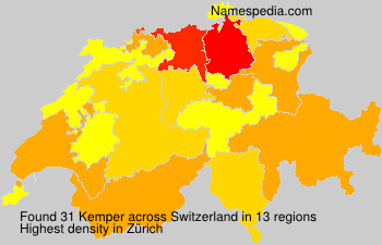 Surname Kemper in Switzerland Surname Kemper in Switzerland