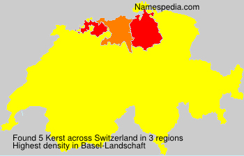 Surname Kerst in Switzerland Surname Kerst in Switzerland