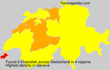 Surname Khairallah in Switzerland Surname Khairallah in Switzerland
