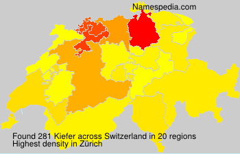 Surname Kiefer in Switzerland Surname Kiefer in Switzerland
