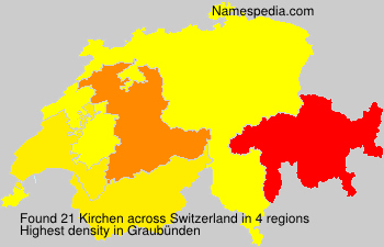 Surname Kirchen in Switzerland Surname Kirchen in Switzerland