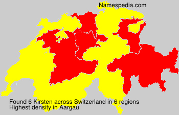 Surname Kirsten in Switzerland Surname Kirsten in Switzerland