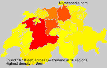 Surname Kleeb in Switzerland Surname Kleeb in Switzerland