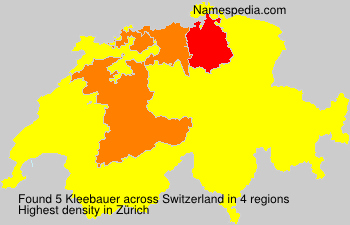 Surname Kleebauer in Switzerland Surname Kleebauer in Switzerland