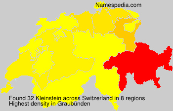 Surname Kleinstein in Switzerland Surname Kleinstein in Switzerland