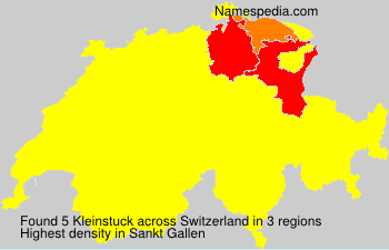 Surname Kleinstuck in Switzerland Surname Kleinstuck in Switzerland
