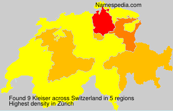 Surname Kleiser in Switzerland Surname Kleiser in Switzerland