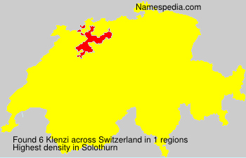 Surname Klenzi in Switzerland Surname Klenzi in Switzerland