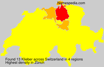 Surname Klieber in Switzerland Surname Klieber in Switzerland