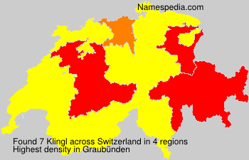 Surname Klingl in Switzerland Surname Klingl in Switzerland