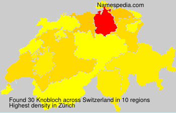 Surname Knobloch in Switzerland Surname Knobloch in Switzerland
