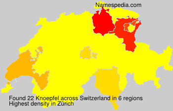 Surname Knoepfel in Switzerland Surname Knoepfel in Switzerland