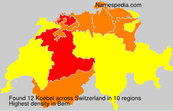 Surname Koebel in Switzerland Surname Koebel in Switzerland