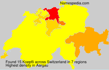 Surname Koepfli in Switzerland Surname Koepfli in Switzerland