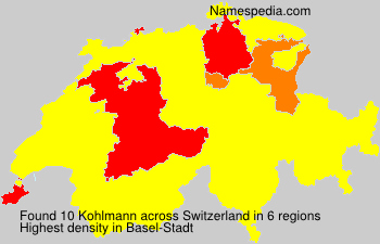 Surname Kohlmann in Switzerland Surname Kohlmann in Switzerland