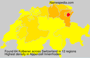 Surname Kolbener in Switzerland Surname Kolbener in Switzerland