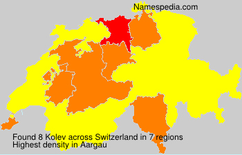Surname Kolev in Switzerland Surname Kolev in Switzerland