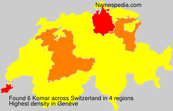Surname Komar in Switzerland Surname Komar in Switzerland