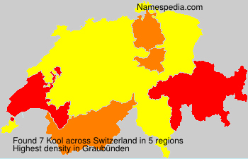 Surname Kool in Switzerland Surname Kool in Switzerland
