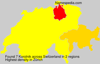 Surname Korolnik in Switzerland