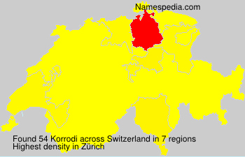 Surname Korrodi in Switzerland Surname Korrodi in Switzerland