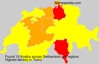 Surname Kostka in Switzerland Surname Kostka in Switzerland