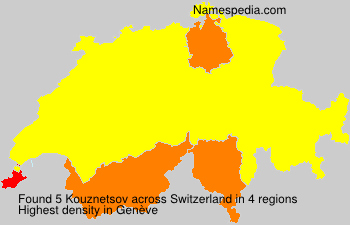 Surname Kouznetsov in Switzerland Surname Kouznetsov in Switzerland