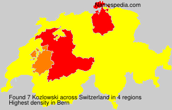 Surname Kozlowski in Switzerland Surname Kozlowski in Switzerland