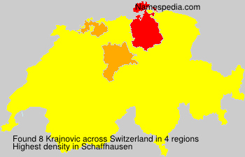 Surname Krajnovic in Switzerland Surname Krajnovic in Switzerland