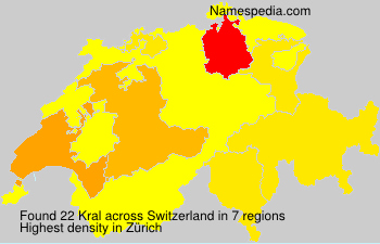 Surname Kral in Switzerland Surname Kral in Switzerland