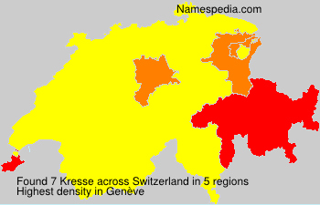 Surname Kresse in Switzerland Surname Kresse in Switzerland