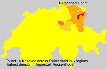 Surname Krizevac in Switzerland Surname Krizevac in Switzerland