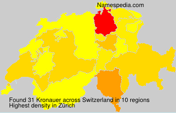 Surname Kronauer in Switzerland Surname Kronauer in Switzerland