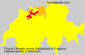 Surname Kroplin in Switzerland Surname Kroplin in Switzerland