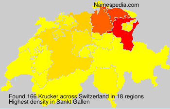 Surname Krucker in Switzerland Surname Krucker in Switzerland