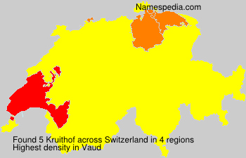 Surname Kruithof in Switzerland Surname Kruithof in Switzerland