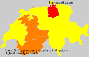 Surname Krupp in Switzerland Surname Krupp in Switzerland