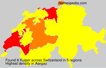 Surname Kuiper in Switzerland Surname Kuiper in Switzerland